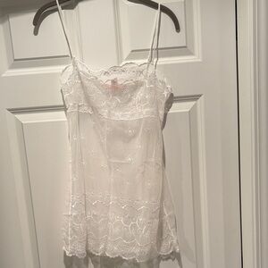 Victoria's Secret Ivory Mesh Lingerie